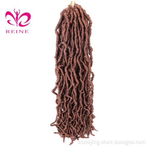 Wholesale  REINE 14" 36" 18 Inch Crochet Ombre 24 Inches  Locs Hair Faux Locs Synthetic Hair Extension Crochet Braiding Hair